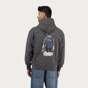 Unisex Premium Oversize Hoodie - PRESS - Image 3